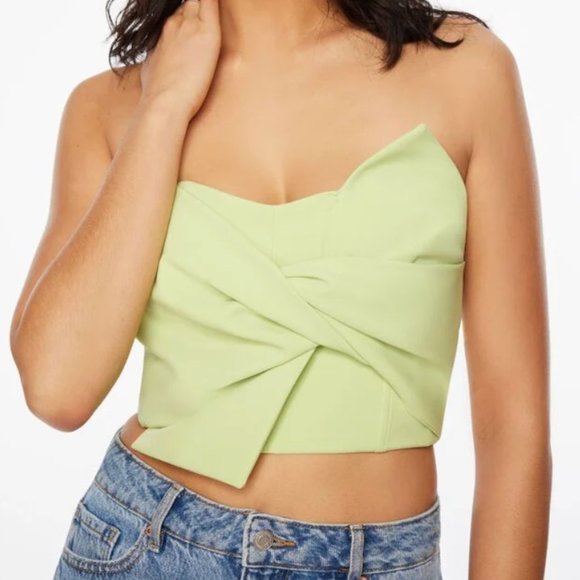 Dynamite NWT Knot Front Bustier Top - Picture 1 of 6